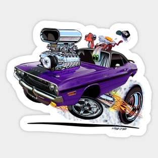 Vince Crain High Octane 1970 Dodge Challenger Sticker